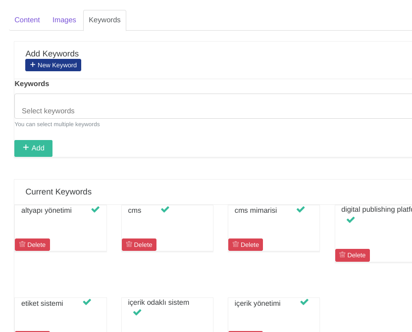 KRP CMS Altyapısı